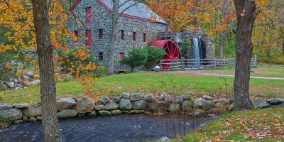 New-England-Fall-Foliage-Wayside-Inn-Grist-Mill-Sudbury-MA-Roth-Galleries